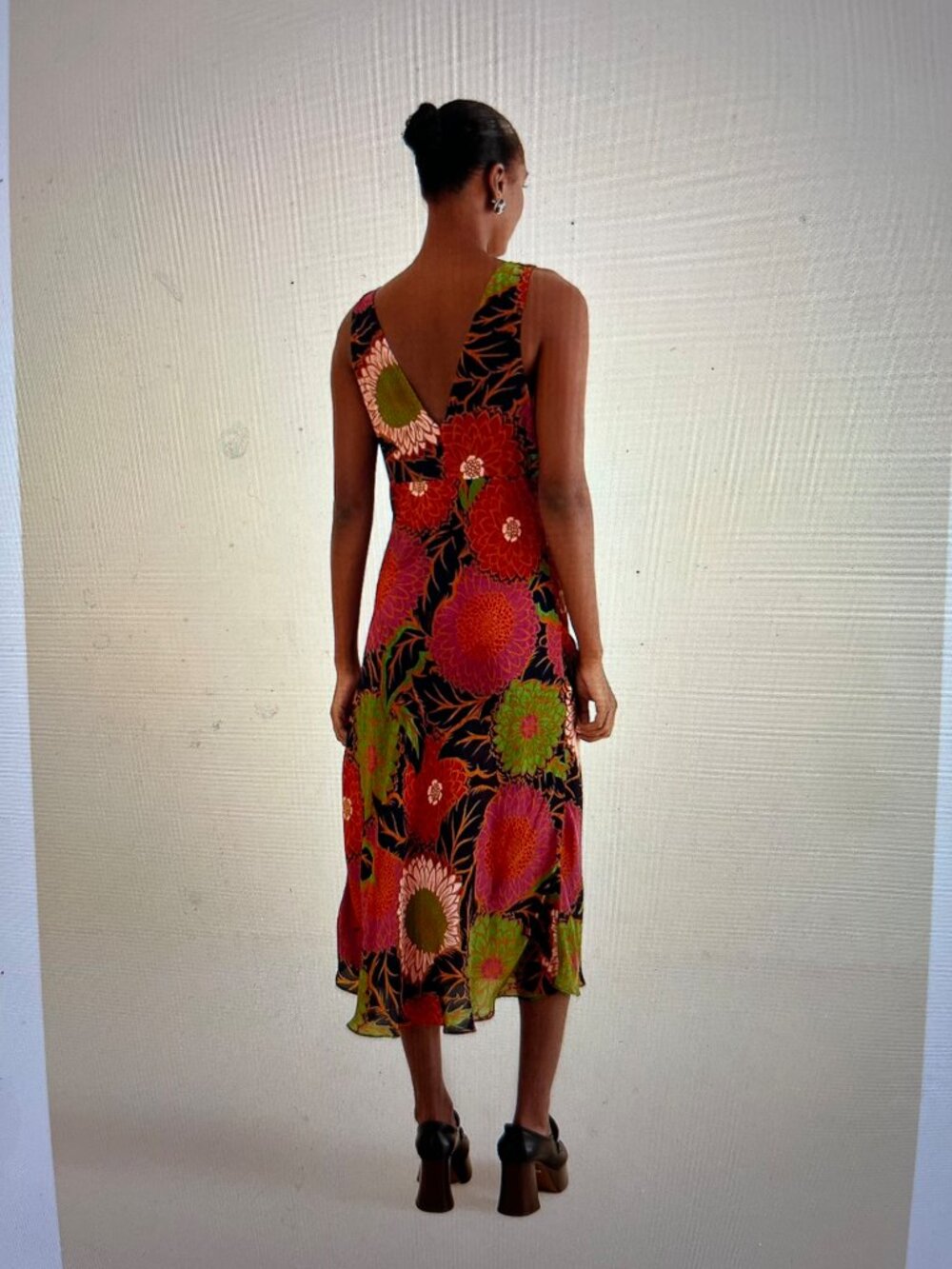 Farm Rio Vintage Garden Sleeveless Midi Dress - Picture 6 of 7